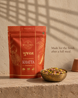Wellubia Kathiawadi Khatta mukhwas in a quiet woven Gujarat-inspired setting, view 7