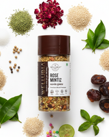 Wellubia Rose Mintiz, bottle with ingredients, view 1