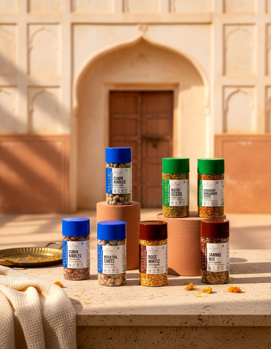 A pair of premium Wellubia jars