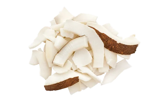 Dry coconut pieces